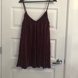 Velvet burgundy mini dress/top